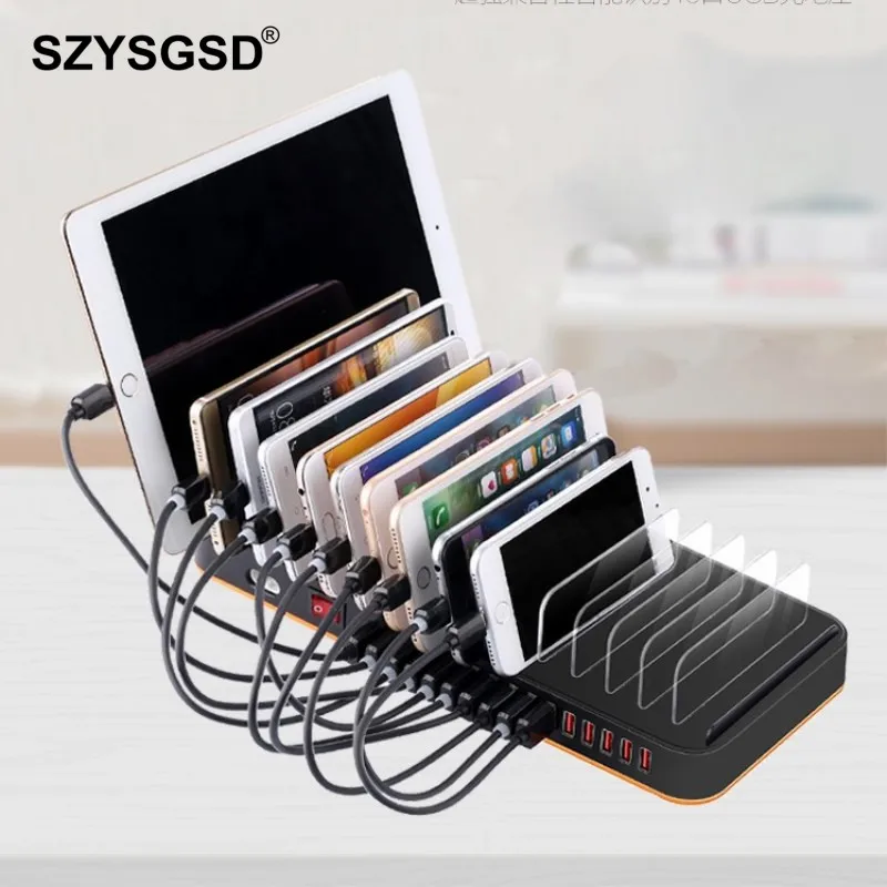 SZYSGSD универсальная Быстрая зарядка 15 usb-портов для смартфона зарядное устройство
