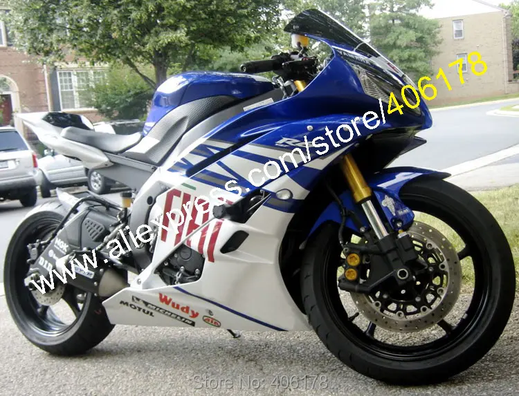 YZF600 индивидуальный Инжекционный ABS обтекатель для Yamaha 2006 2007 YZF 600 R6 YZFR6 06 07 синий