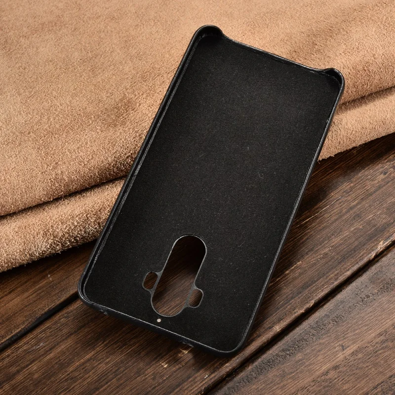 For Huawei Mate 9 Case XOOMZ Sheepskin Genuine Leather Coated PC Hard for - 5.9 inch |