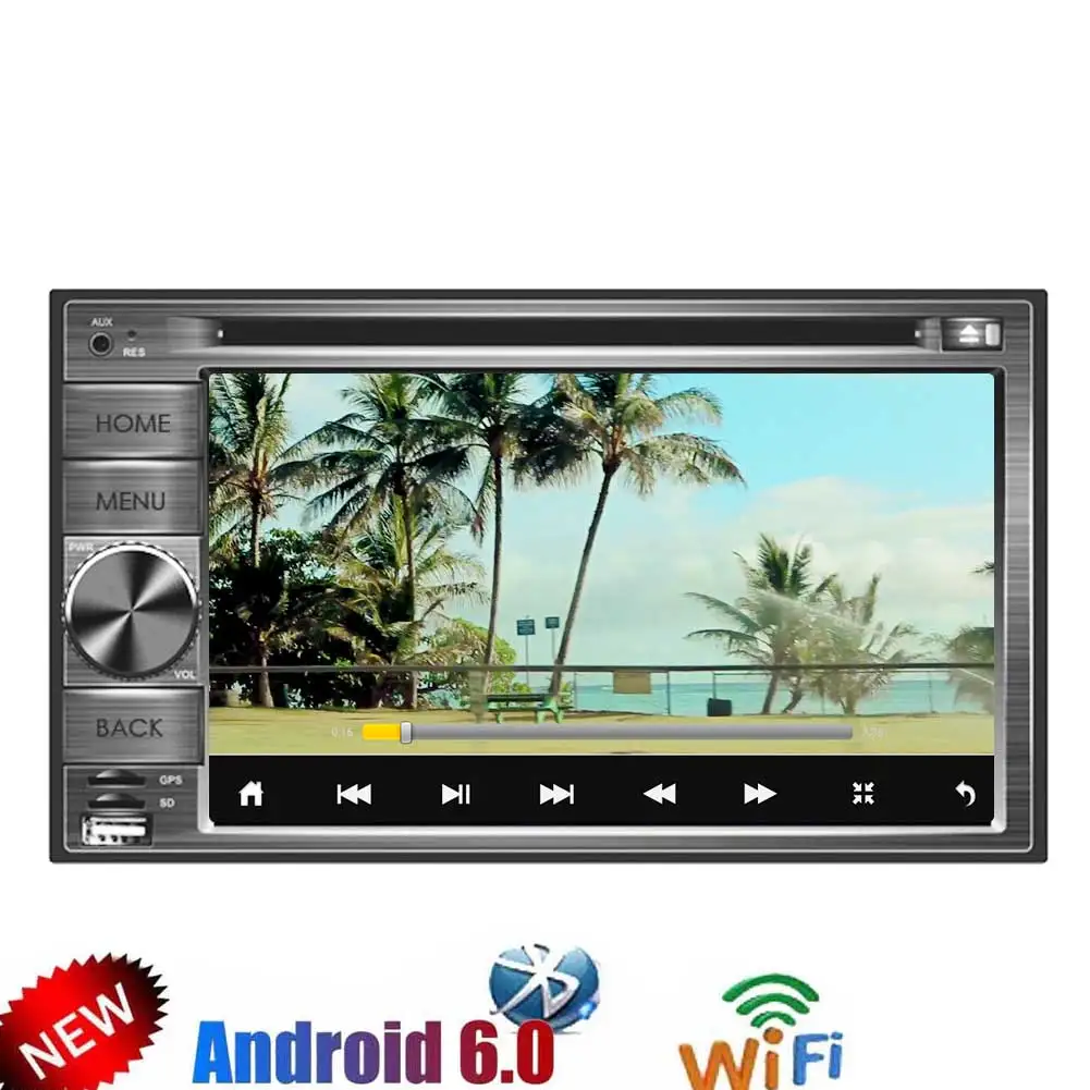 6.2 &quotв тире android автомобильный Радио двойной 2 DIN стерео GPS навигации Bluetooth HD