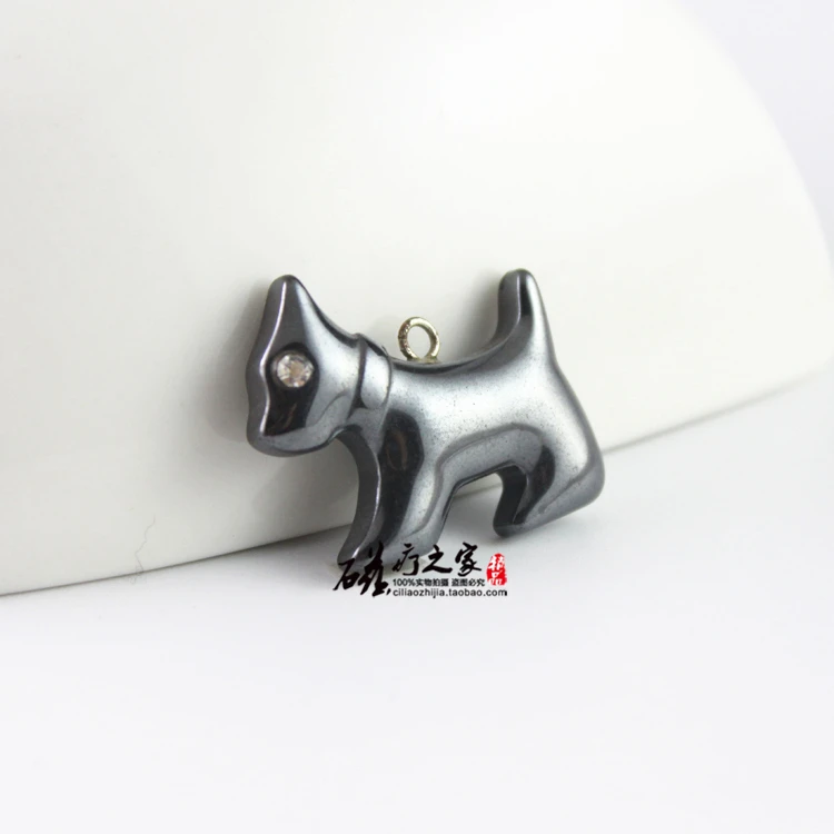 

Hematite dog pendant diy accessories necklace pendant HP1001