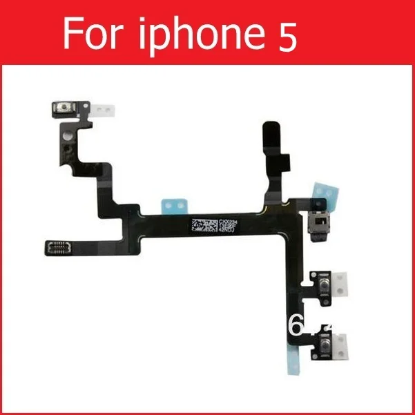 Гибкий кабель для iPhone 4 5 5C SE кнопка включения/выключения громкости и питания