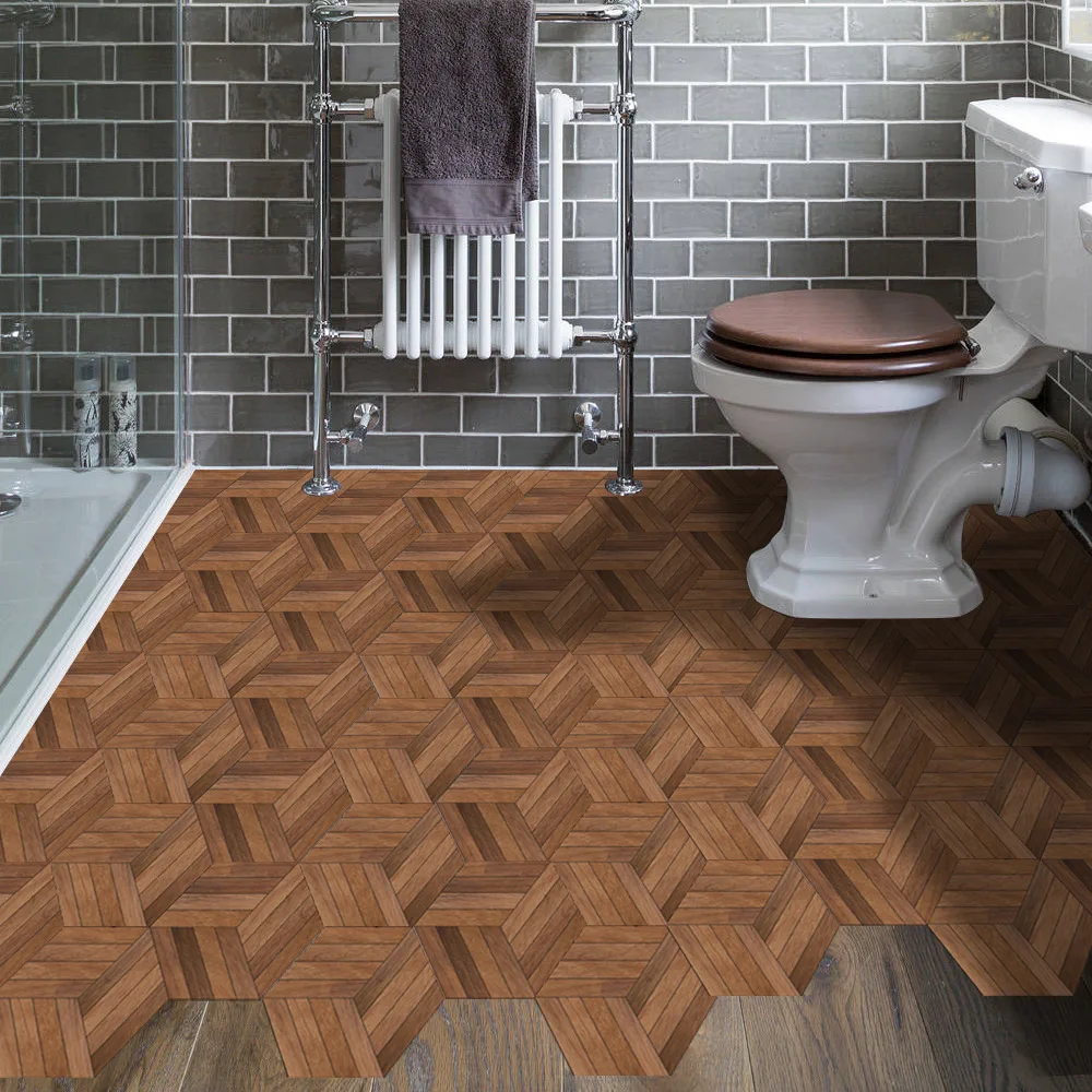 Funlife американский стиль деревянная наклейка для оформления ванной комнаты