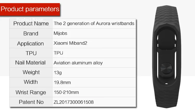 Новейший Mijobs силиконовый Aurora смарт-браслет для Xiaomi Mi Band 2 сменный ремешок смарт-браслета аксессуары ремешки на запястье для Mi Band 2