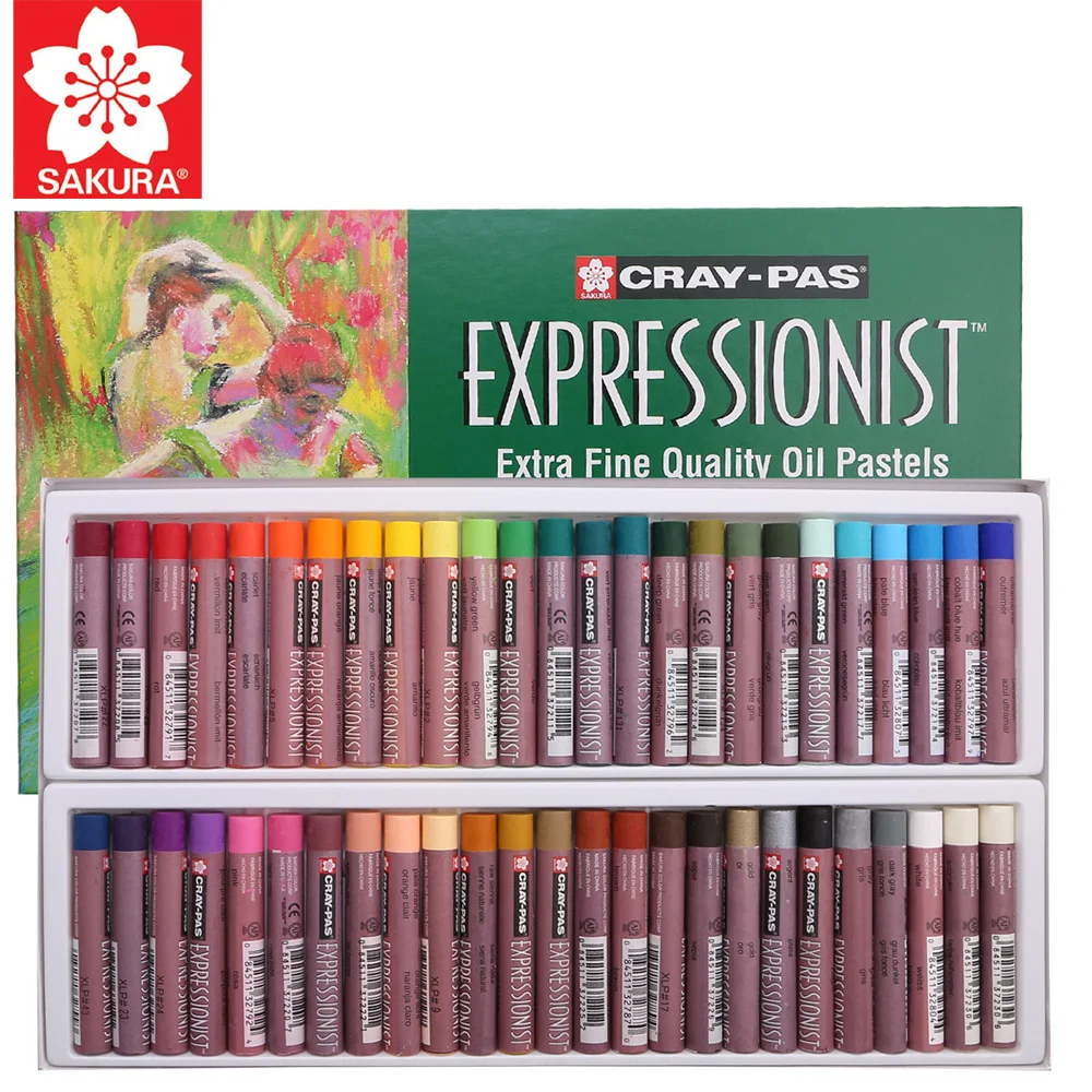 

Sakura Oil Pastel Set XLP 12/16/25/36/50 Pieces Cray-Pas Expressionist Assorted Color Children Graffiti Color Crayon Suit