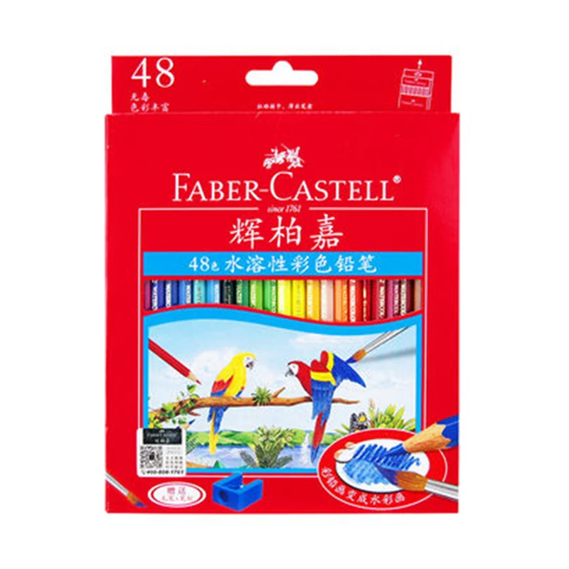 Faber castell 12 24 36 48 цветов нетоксичный лазурит профессиональный цветной карандаш для