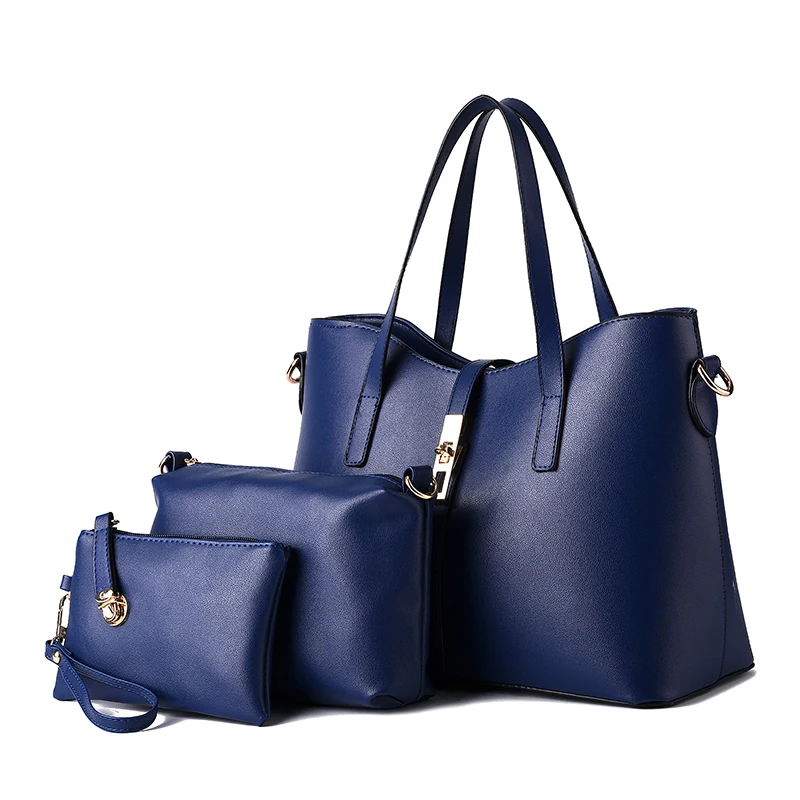 MS 2016 новая мода женщин сумки кожаный бумажник бренд плеча сумку 3 компл. досуга