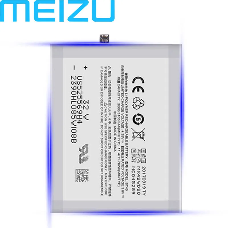Meizu 3100 мАч BT40 батарея для телефона Meizu MX4 M460 M461 новейшее производство Высококачественная батарея+ номер отслеживания