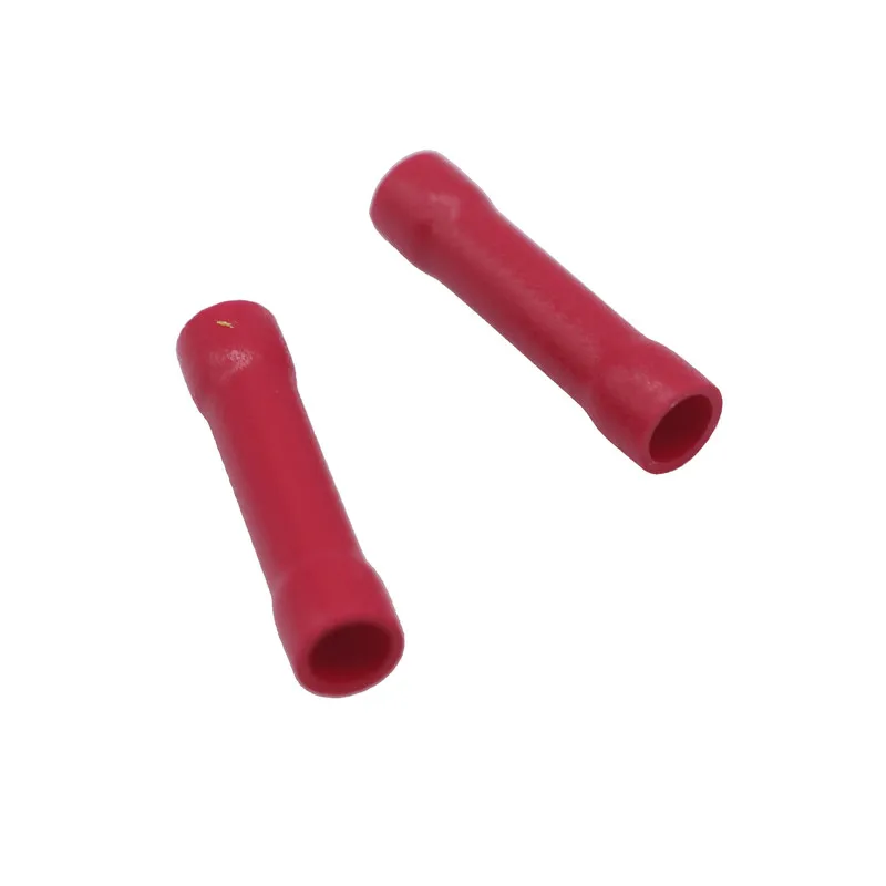 

20 Pcs Bv1.25 Tube Type Pre-insulated End Of The Tube-shaped Middle-line Cold-pressing Terminal Red High-quality