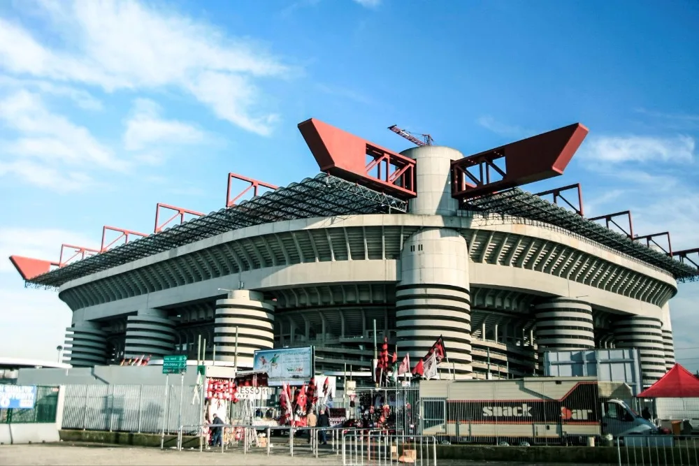 Классические Пазлы 3D головоломка стадион Giuseppe Meazza RU конкурс футбольная игра стадионы DIY кирпичные игрушки масштабные наборы бумаги