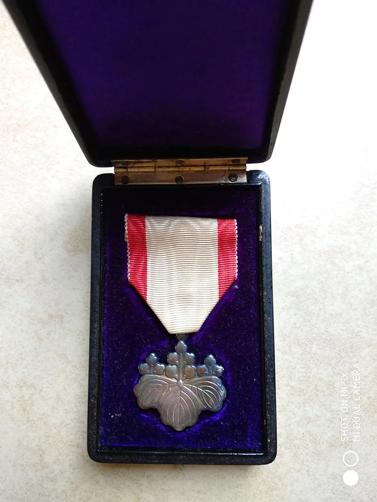 32 мм заказ восходящего солнца 8 го класса японская медаль серебро|Значки| |