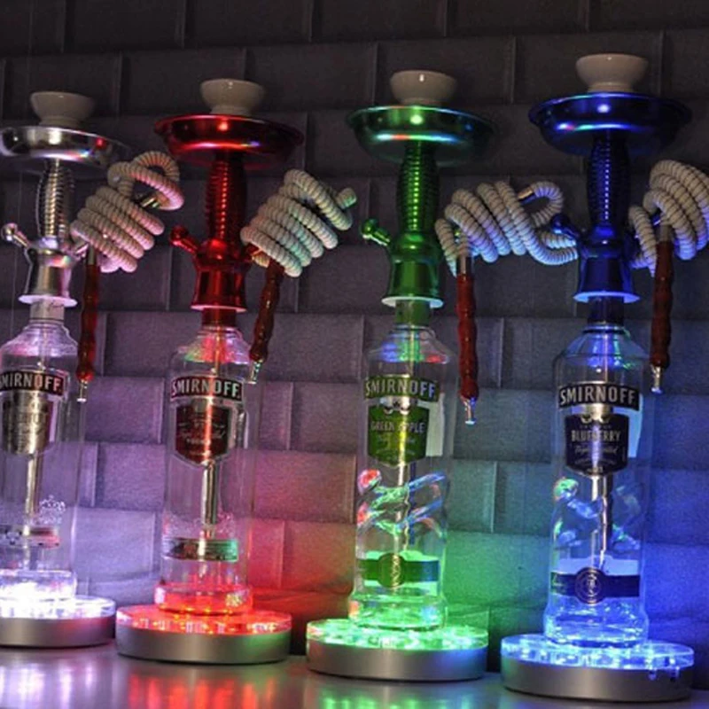 

hookah shisha led light base water pipe accessoires lights with remote control for KTV Bar DJ Smoking