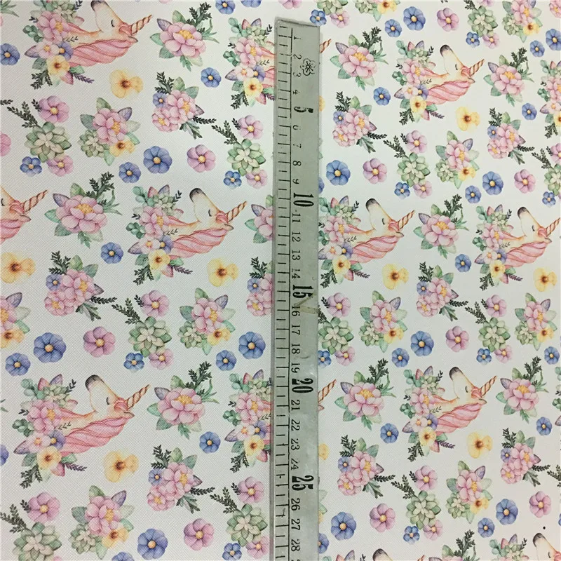 DIY креативный A4 Единорог узор кожа ткань красочные 21x29 см Ткань Домашняя одежда