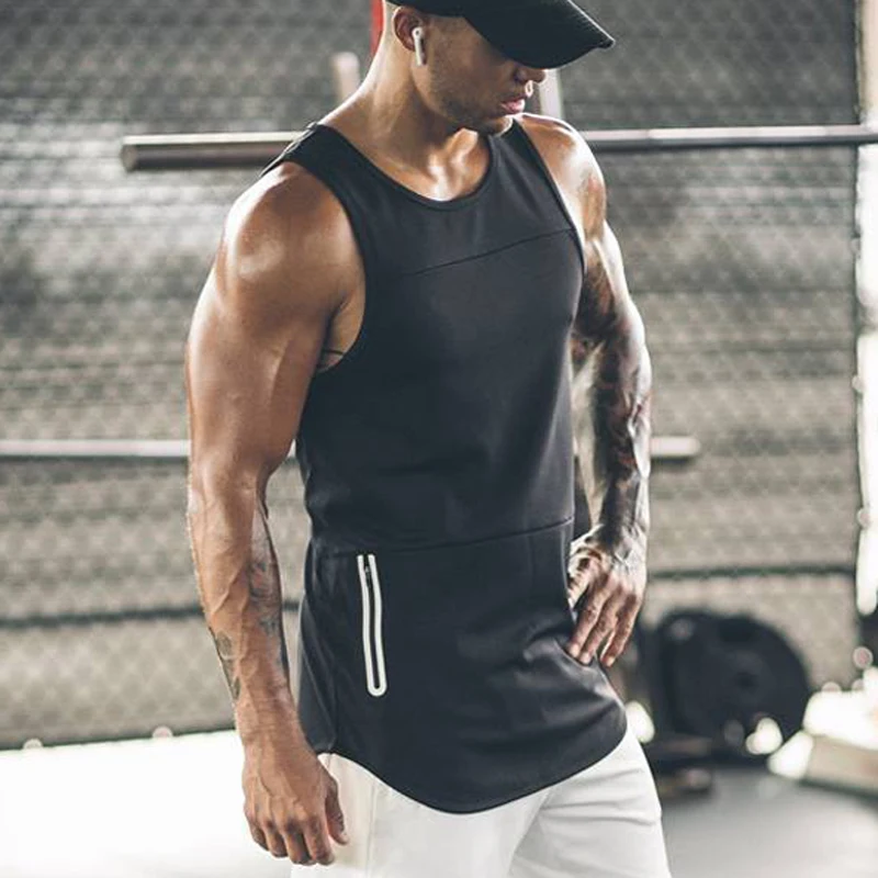 2019 New Gyms Bodybuilding Tank Top Men Fitness Singlet Sleeveless Shirt Muscle another Undershirt Vest Dropshipping | Мужская одежда