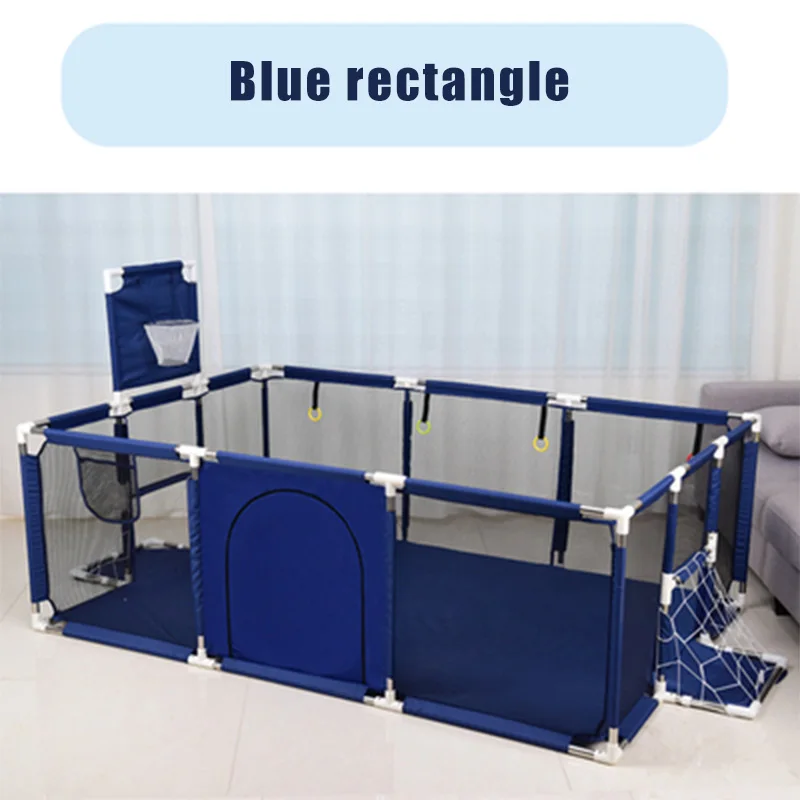 Blue rectangle IMBABY детский манеж Детские шарики бассейн Piscine a Balle ограждение для детского манежа большой забавный манеж для младенцев, безопасная барьер - Цвет: Blue rectangle