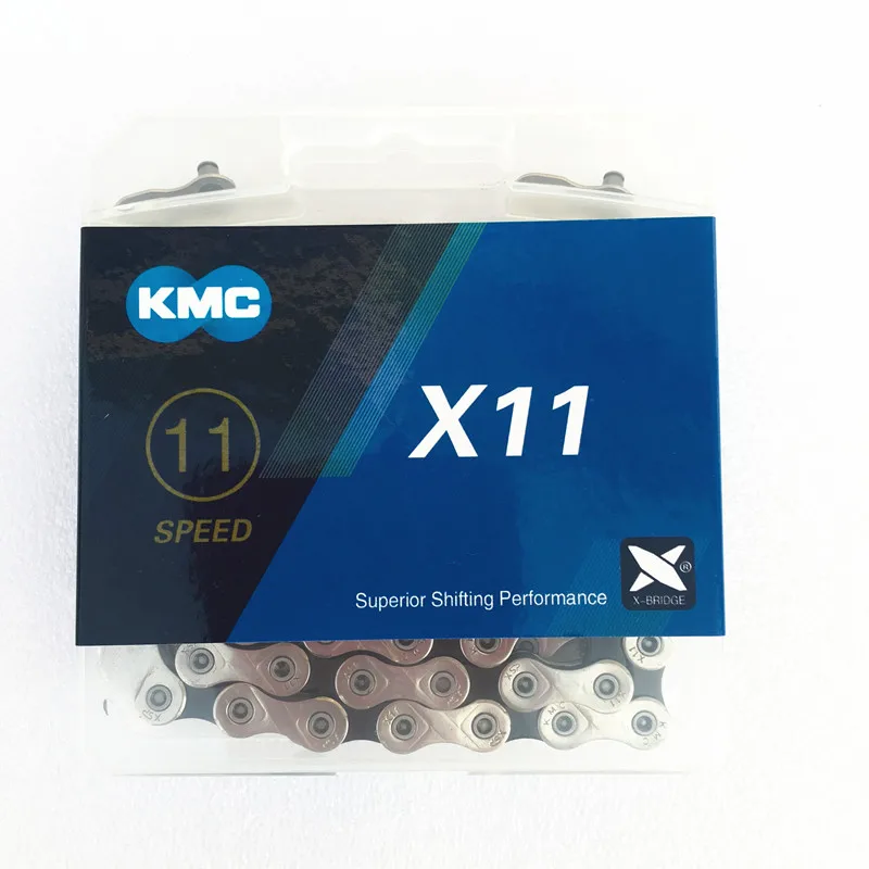 1 или 2 упаковки KMC X11 11 скоростная велосипедная цепь никель подходит Shimano SRAM Campagnolo
