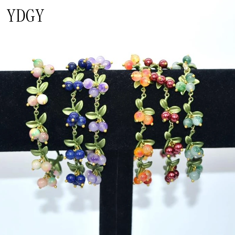 Оптовая цена разноцветный браслет ydgyestone с черничным камнем женские модные