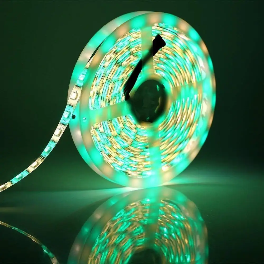 

DC 12V Flexible RGBW RGBWW WiFi LED Strip Works With Amazon Alexa Google Home IFFFT SMD 5050 LED Rope Light+12V 5A Power Adapter