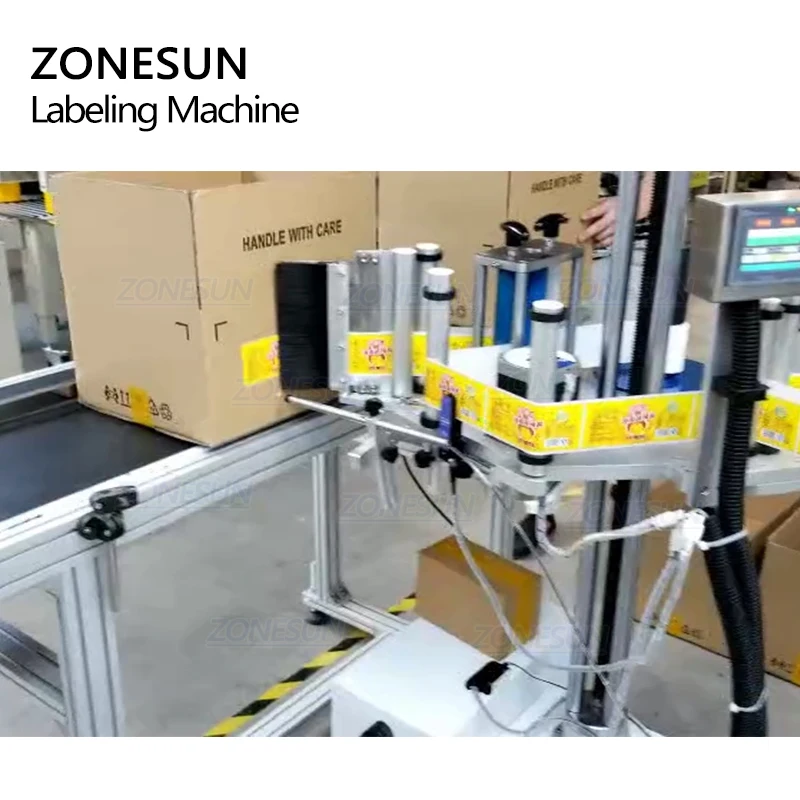 ZONESUN XL-T852 Автоматическая портативная круглая поверхность Этикетировочная Машина этикетка аппликатор бутылка стикер этикетка завод