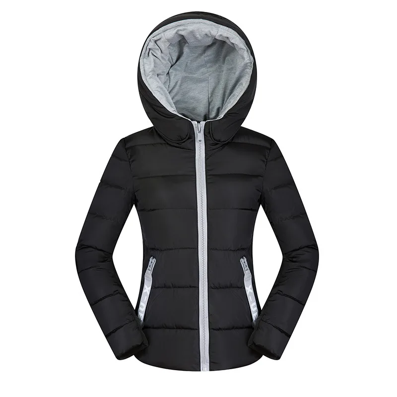 2017 зимняя женская хлопковая парка пуховик для девочек тонкий толстый короткий с