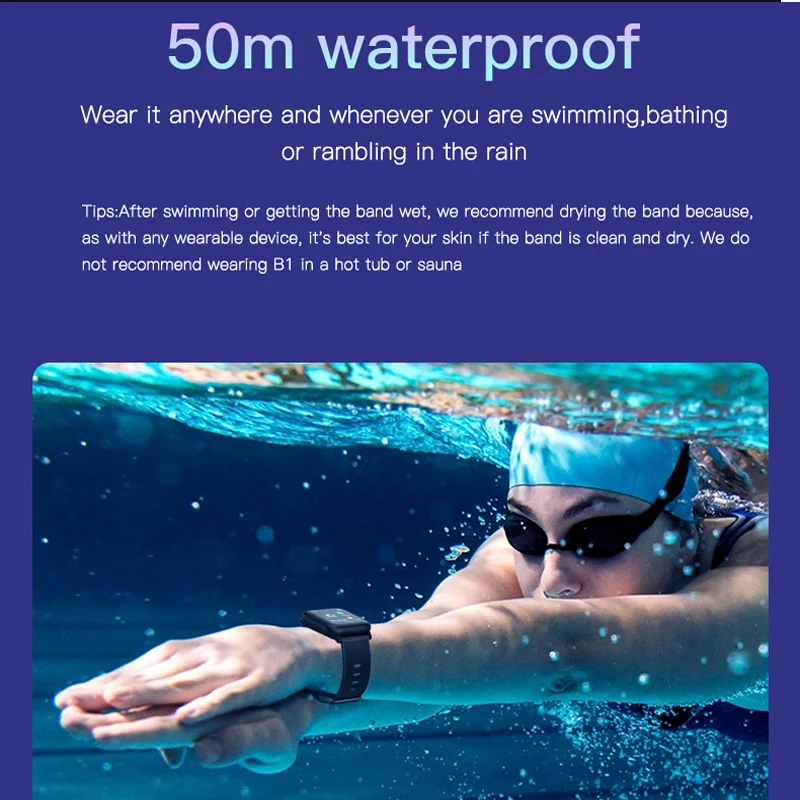 Sport Smart Watch Call Reminder Heart Rate On Wrist Waterproof Blood Pressure Men Women for Xiaomi Samsung | Электроника