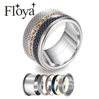 floya stackable rings women layers filled ring stainless steel ring interchangeable arctic symphony collection band
