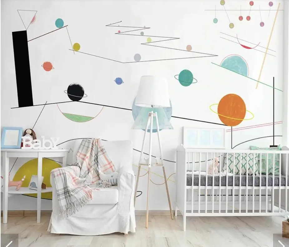 3D Abstract Geometric Wallpaper Mural for Living Room Kids Bedroom Wallpapers Art Wall Decals Contact Paper Roll 3d Murals | Обустройство