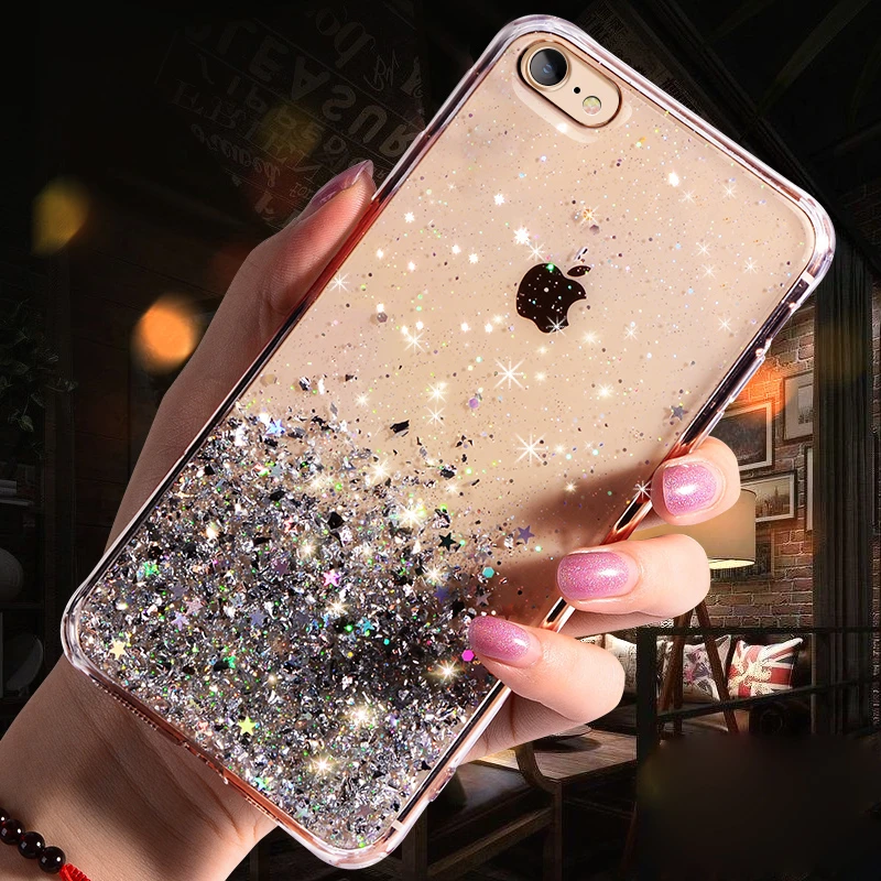Silver Чехол для телефона с серебряной фольгой и звездами для Huawei P10 Plus P20 Lite P30 Pro Nova 2s 3e 3i 3 4 4e Honor 10 V10 V20 20i мягкий чехол для телефона - Цвет: Silver