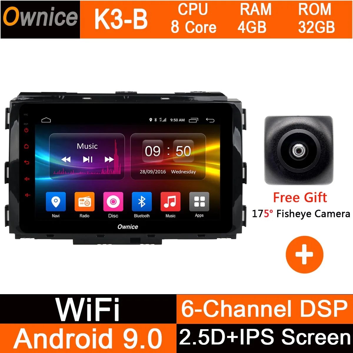 K3-B " ips 4 Гб ОЗУ 32 Гб ПЗУ Восьмиядерный Android 9,0 автомобильный DVD Радио DVD плеер с JPS и навигацией для Kia Carnival DSP Carplay - Цвет: K3-B