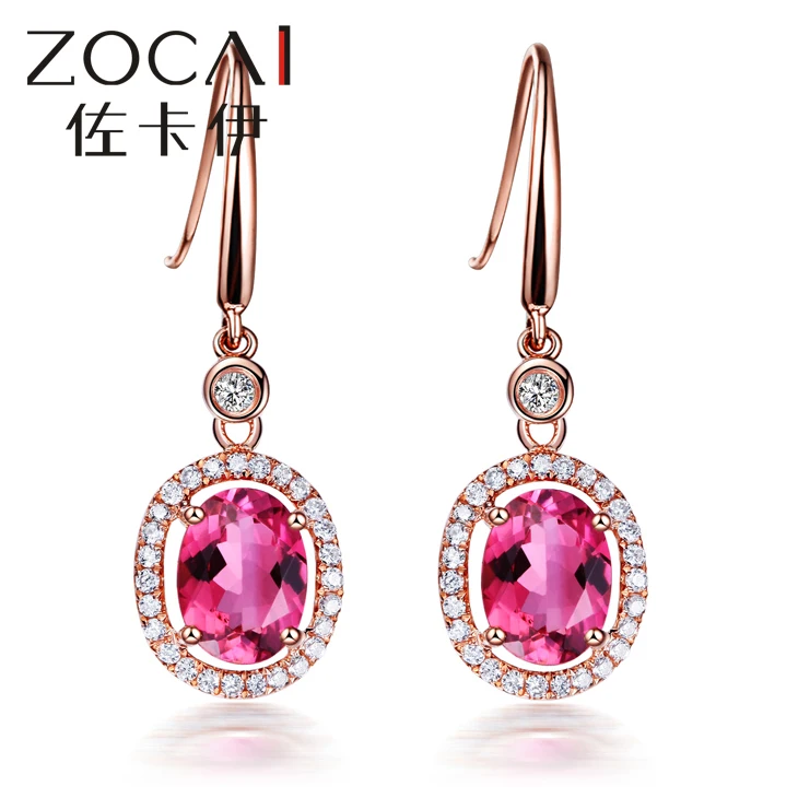 Серьги ZOCAI из 18-каратного белого золота с сертификатом 1 5 карата серьги-подвески