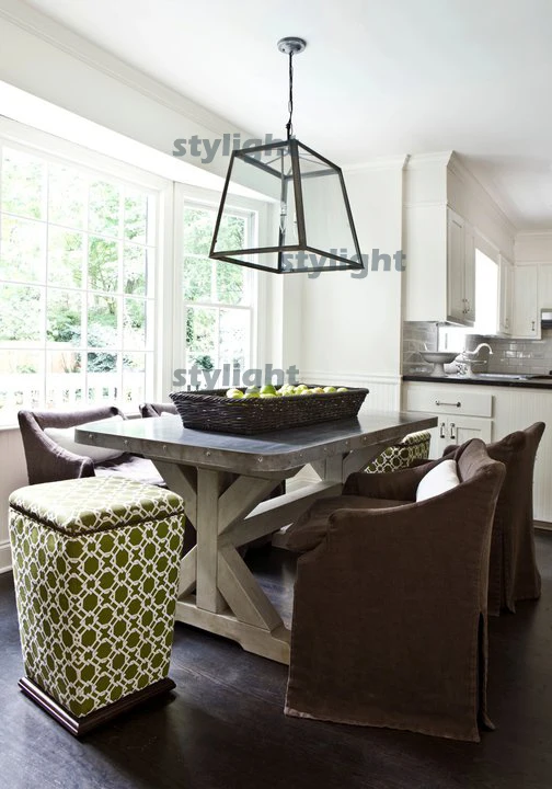 Винтажная Подвесная лампа накаливания стеклянный бокс с лампочками Эдисона