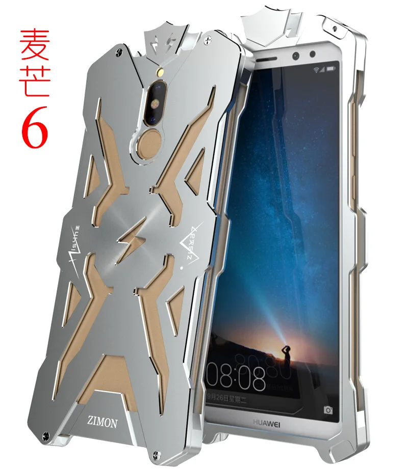 Роскошный чехол Thor Armor для huawei mate 10 Lite, металлический алюминиевый защитный чехол для телефона Huawwei Honor 9i Nova 2i Capa - Цвет: Silver