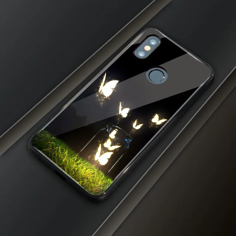 Чехол для honor 8X 6 5 дюймов на заказ закаленное стекло твердая задняя крышка huawei Max