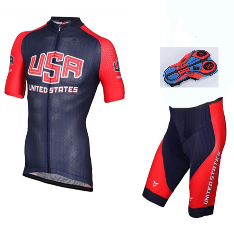 Команда USA дизайн ropa ciclismo Велосипеды Джерси Биб шорты cullot велосипедный спорт