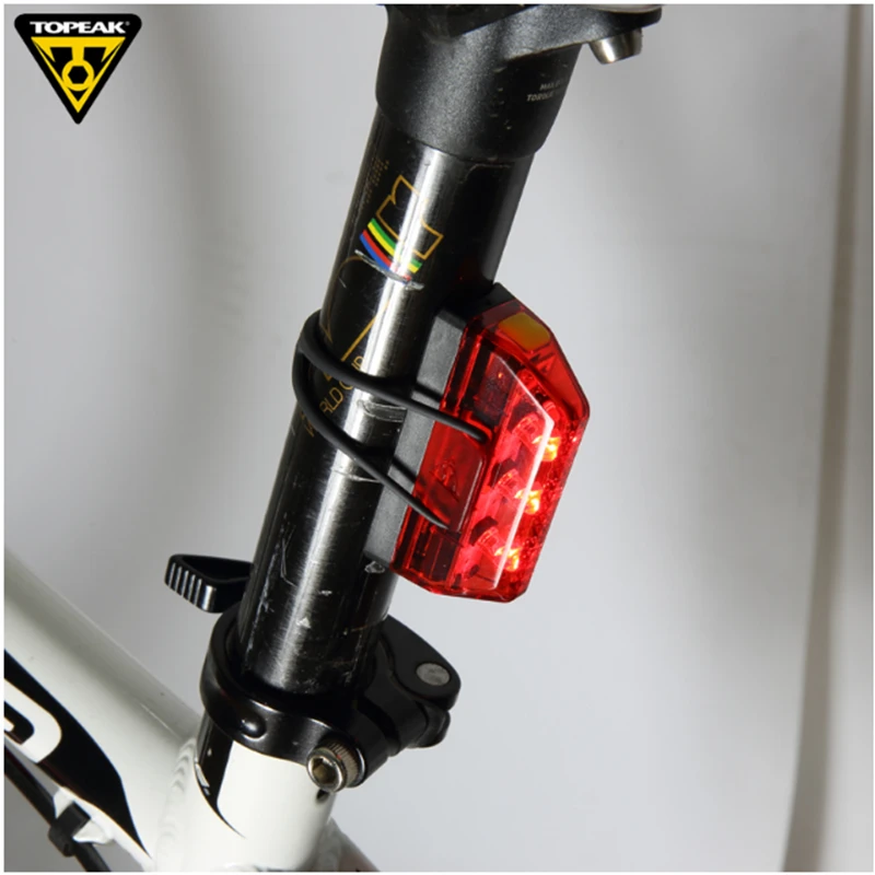Светодиодный безопасный высокий фонарь для ночной езды TOPEAK новый задний горного