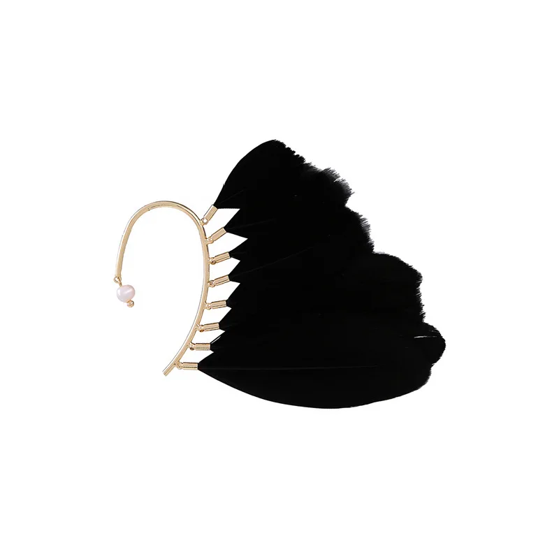 Серьги boucle d'oreille femme 2019 в виде перьев для женщин модные ювелирные изделия