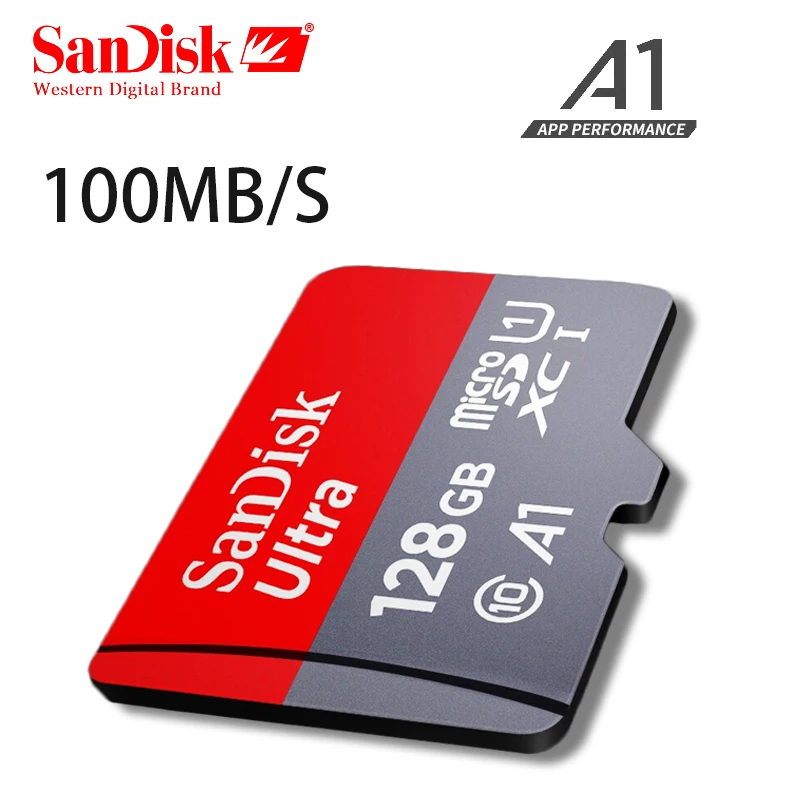 Карта памяти Sandisk Micro SD класс 10 16 ГБ 32 64 128 90 МБ/с. Оригинальная карта TF флеш-карта 200