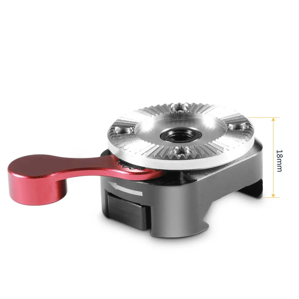 SmallRig Quick Release NATO Clamp to Arri Rosette для универсальной камеры клетка с Nato Rail/Arri Rosette деревянная Hanldle-2046