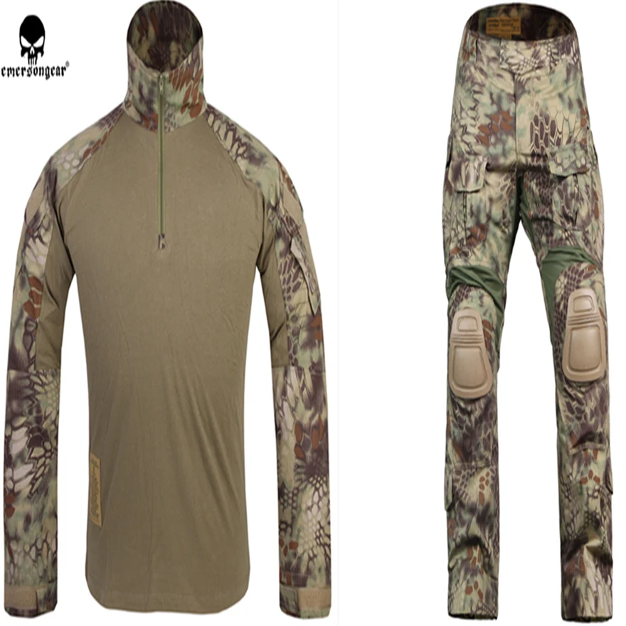 Мужская рубашка и брюки с наколенниками для страйкбола|emerson mandrake|pants with knee padspants