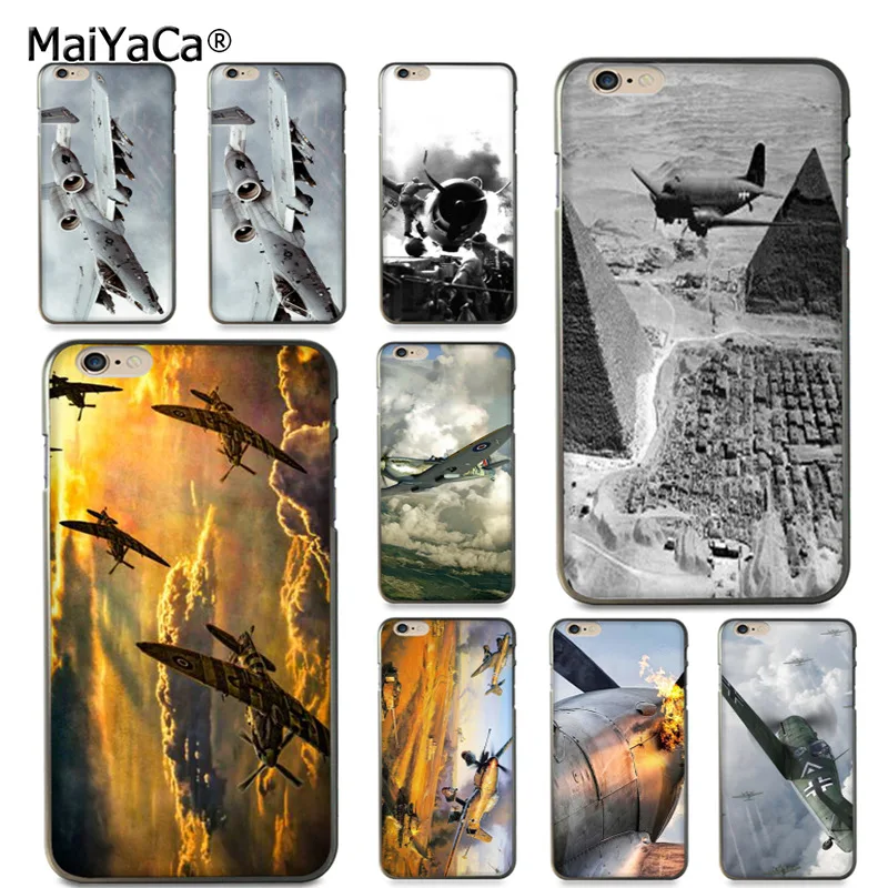 Чехол для телефона MaiYaCa World War 2 plane со скидкой! Роскошный крутой чехол для iPhone X 6 6s 7 7plus 8 8Plus 5S 12pro 11pro max.