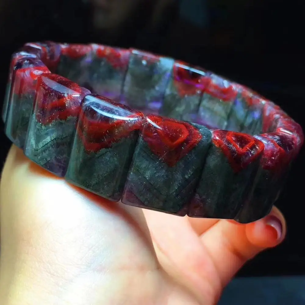 Натуральный ауральит 23 канадский Хрустальный Браслет для женщин 19x9 мм