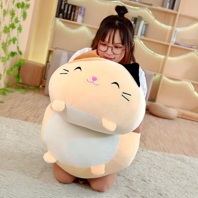 1 шт. кукла вниз кошка подушка плюшевые подушки Brinquedos с PP Хлопок чучела животных плюшевые игрушки куклы дети украшение дома