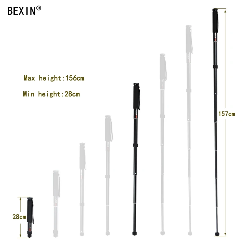 BEXIN P308 Портативный штатив для камеры монопод + k26 шаровая Головка Nikon Canon Sony Fuji Samsung