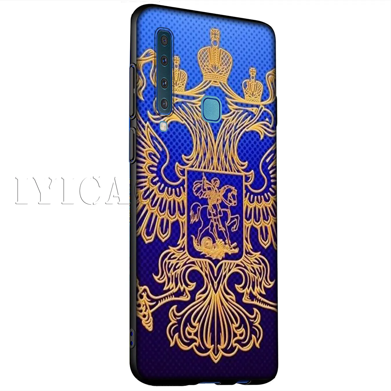Iyicao герб России флаг Мягкий силиконовый чехол для samsung Galaxy A6 плюс A9 A8 A7 2018 A3 A5 2016 2017