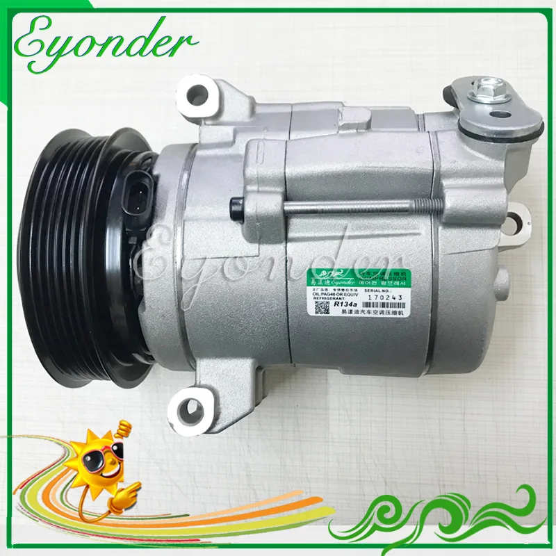 A/C AC компрессор охлаждения системы кондиционирования Pump Pulley 6PK муфта PV6 для Chevrolet