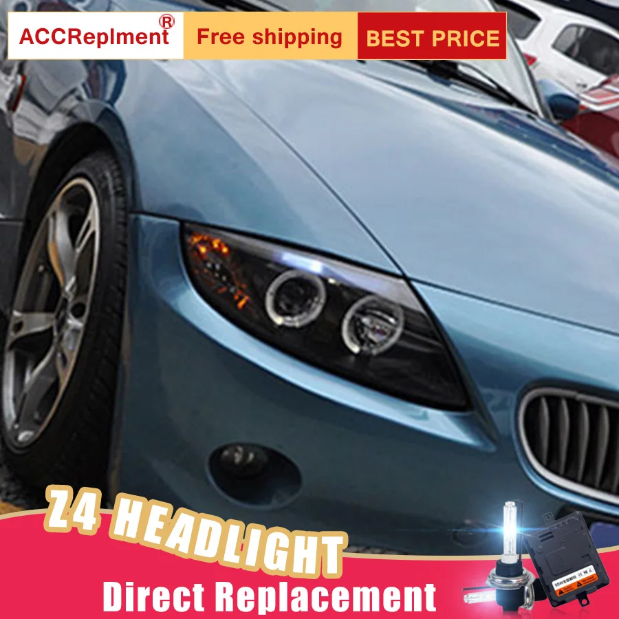 2 шт. светодиодный фары для BMW Z4 2004-2007 Автомобильные ангельские глазки комплект