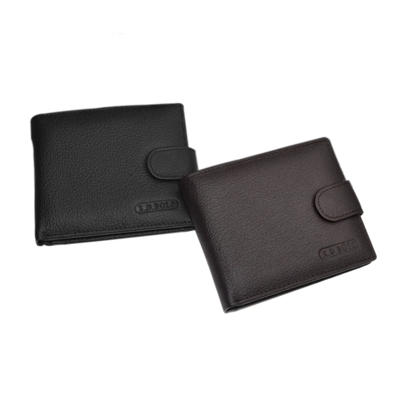 Мужской кошелек из натуральной кожи мужской с отделением для карт короткий