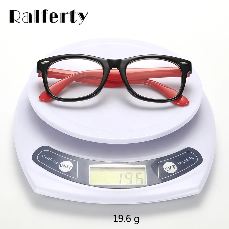 Ralferty детские очки TR90 защитные для детей с прозрачными линзами мягкая гибкая