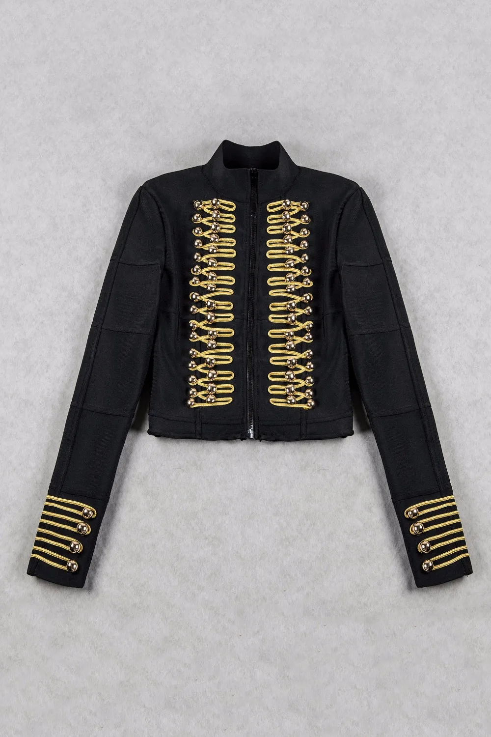 

New Women Fashion Sexy Long Sleeve Black Bandage Coat 2018 Elegant Designer Outwear Jacket Coat with belt