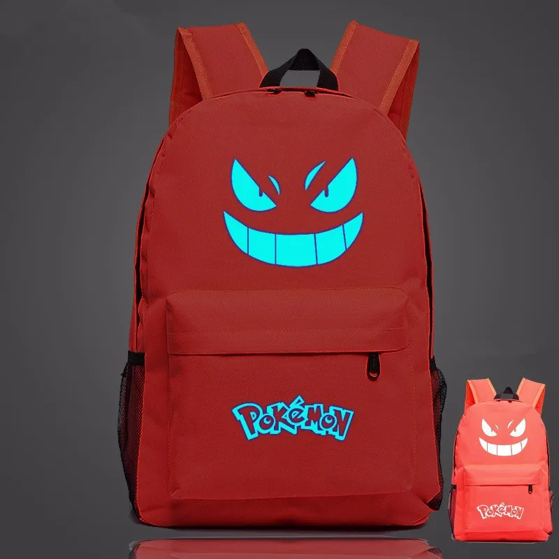 Pouplar рюкзак с подсветкой и принтом Pokemon Go рюкзаки Gengar школьные сумки для девочек